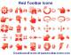 Red Toolbar Icon Set