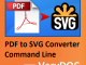VeryUtils PDF to SVG Converter Command Line