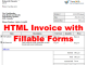 VeryUtils HTML Invoice with Fillable Forms