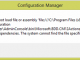 CM2012 Console MDT Integration Error Fix
