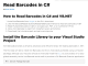 Read Barcode in C#