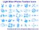 Light Blue iPhone Toolbar Icons