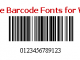 TrueType 1D Barcode Font Package